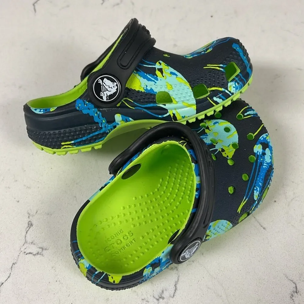 CROCS - Littles CLASSIC META SCAPE CLOG Jelly Fish Size 6